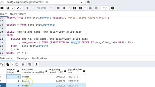 POSTGRESQL SELECT LATEST ROW IN EACH GROUP, COLLECT LATEST RECORD FROM ALL HISTORY IN HINDI #VD 28 смотреть онлайн