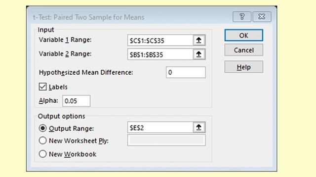 T-test for difference of two means in paired samples - statistics help including Excel examples смотреть онлайн