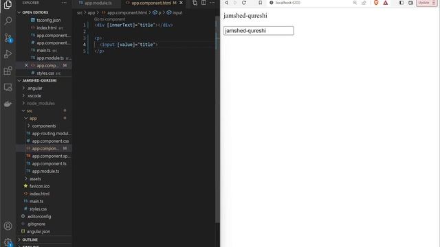 6. Property Binding in Angular Components смотреть онлайн