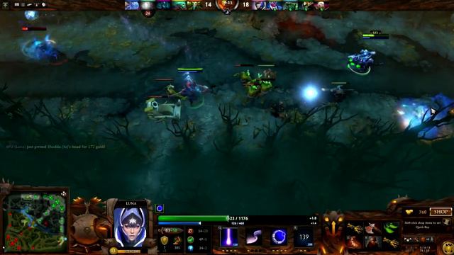 Dota 2 Como jugar Carry (Luna) смотреть онлайн