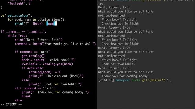 Dictionaries Example Problem: Library Catalog - Intro to Programming (Static Void Academy) смотреть онлайн