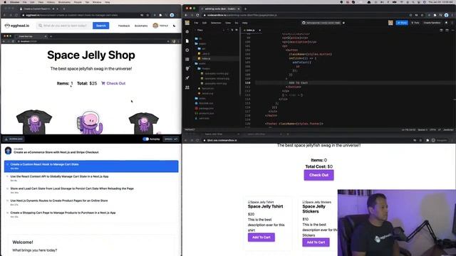Part 2: Create an eCommerce Store with Next.js and Stripe Checkout смотреть онлайн