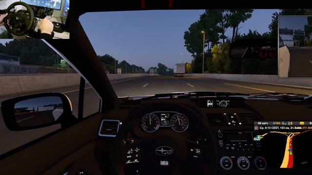 subaru-impreza-wrx-sti-2017 Euro truck Simulator 2 Logitech g923 gameplay смотреть онлайн