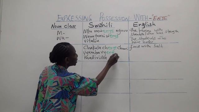 Swahili Grammar: Possession marker “enye” смотреть онлайн