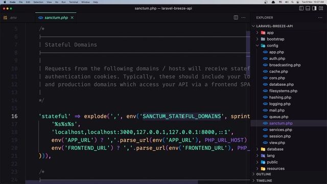 2 Laravel Domains Configuration | Vue Authentication with Laravel Breeze API смотреть онлайн