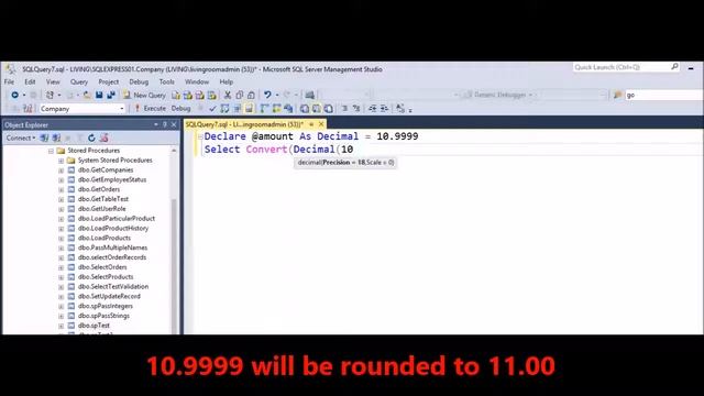 MSSQL - Rounc decimal to 2 decimal places смотреть онлайн