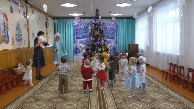 Новогодний праздник "Снегурочка и зверята в гостях у ребят", в младшей группе " Ручеёк" смотреть онлайн
