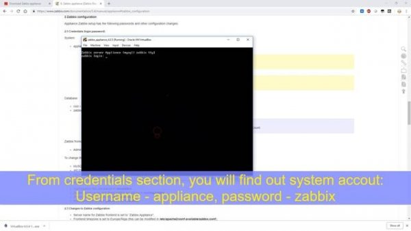 Download and Install Zabbix Virtual Appliance