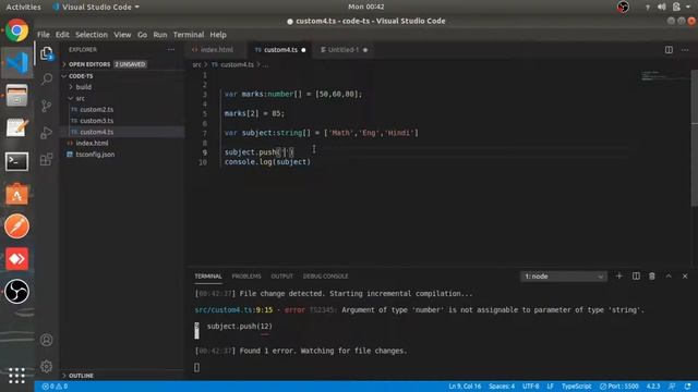 Arrays and Tuples | #4 | TypeScript tutorial in Hindi смотреть онлайн