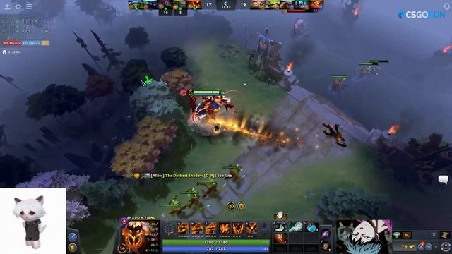КУРСЕД НА СФЕ НАКАЗАЛ ВРАЖЕСКОГО ПУДЖА ЗА ПАУЗУ / ZXCURSED НА SHADOW FIEND ПРОТИВ PUDGE НА МИДУ смотреть онлайн