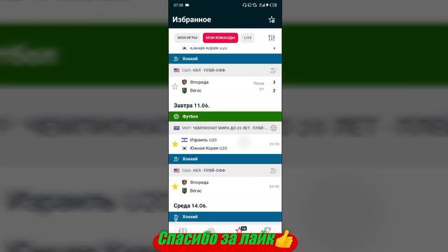 Флорида - Вегас / Израиль U20 - Южная Корея U20 | Прогноз на матчи 11 июня 2023. смотреть онлайн