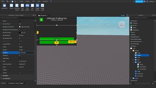 How to Make Your Own Ultimate Trolling Gui (Part 4) (FINAL PART) (Roblox Studio) смотреть онлайн