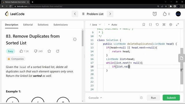 83.Remove Duplicates from Sorted List |#dsa #java #leetcodequestions #leetcodesolution |@GoCoderGo смотреть онлайн