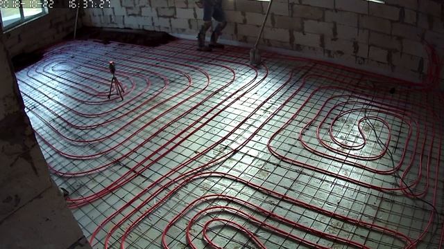 Сухая Cтяжка пола в доме из газобетона !? Цена ?