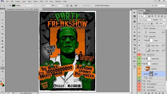 Photoshop Halloween Poster, Flyer - Design Tutorial смотреть онлайн