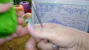 Ажурные салфетки спицами. Салфетка  16 (часть 1).