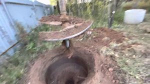 Колодец за час !!!! Это реально!!!! Копка колодца машиной!!!!