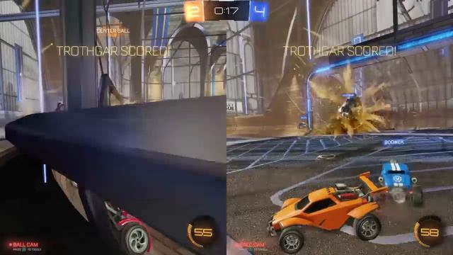 Rocket League split screen local co-op смотреть онлайн