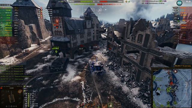 FV215b 183, карта Эрленберг-Штурм, 10.6К dmg, 8 kills, Рэдли. WoT 1.7.1. 2К VIDEO. смотреть онлайн