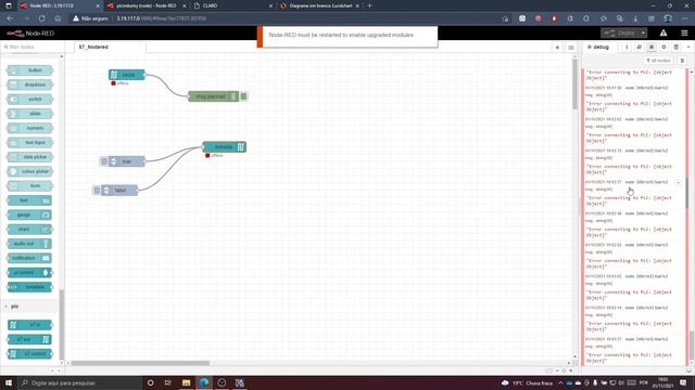 Node-RED na nuvem AWS acessando S7-1200 via PLCSim смотреть онлайн