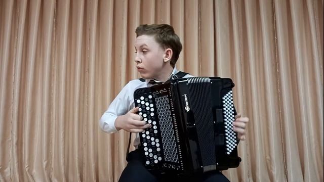 Шелудченко Роман. М. Блантер. «В лесу прифронтовом» в обработке Н. Корецкого, ДШИ № 76 смотреть онлайн