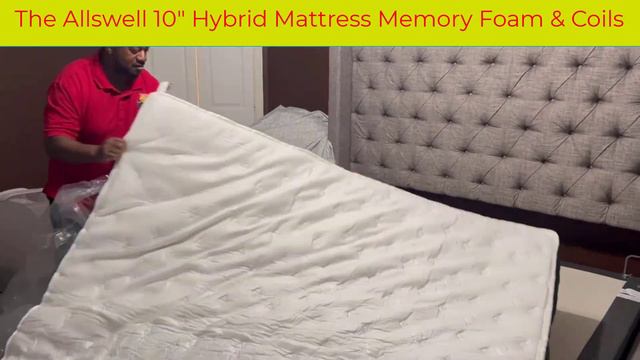Allswell 10" Hybrid Mattress With Memory Foam and Coils смотреть онлайн