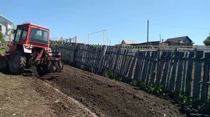 Роторный плуг трактор т-25