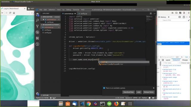 Automate Robinhood DogeCoin Trades with Python and Selenium смотреть онлайн