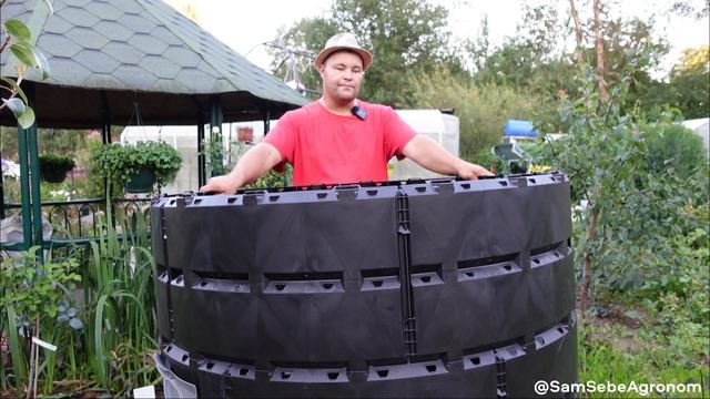 ВСЁ ПРО КОМПОСТИРОВАНИЕ. Вместительный компостер «Агроном Премиум 1200л». Обзор-распаковка, сборка. смотреть онлайн