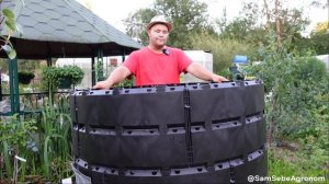 ВСЁ ПРО КОМПОСТИРОВАНИЕ. Вместительный компостер «Агроном Премиум 1200л». Обзор-распаковка, сборка.