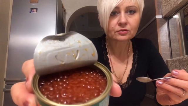 Красная икра/икра лососевая/дегустация икры/икра из Магнита/икра на Новый год