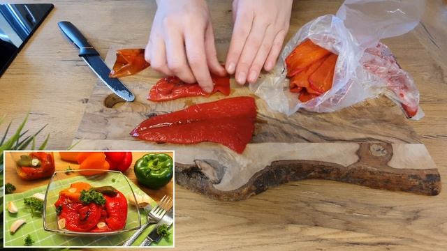 Яркая закуска из запеченного перца на праздничный стол / Низкоуглеводные рецепты #lowcarb #закуска