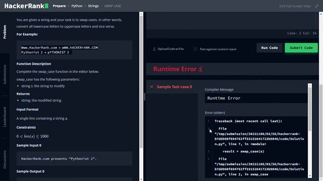 Swap Case in HackerRank #12 || HackerRank || #python n смотреть онлайн