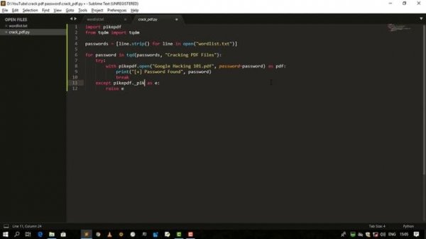 How to Crack PDF Files in Python