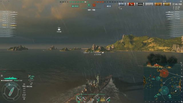 Kronshtadt T9 Soviet Cruiser | 7 Kills | World of Warships смотреть онлайн
