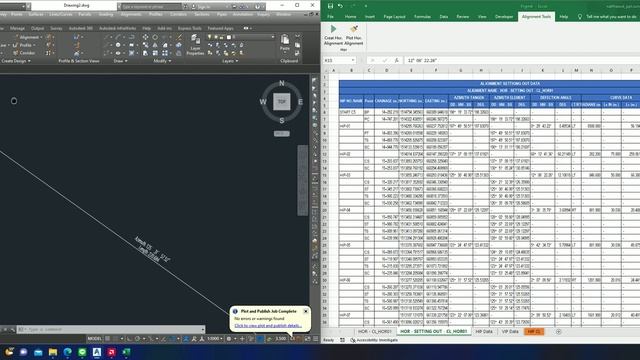 Ep.2 Calculate Data Setting Out Horizontal Alignment and Plot AutoCAD by Excel + VBA смотреть онлайн