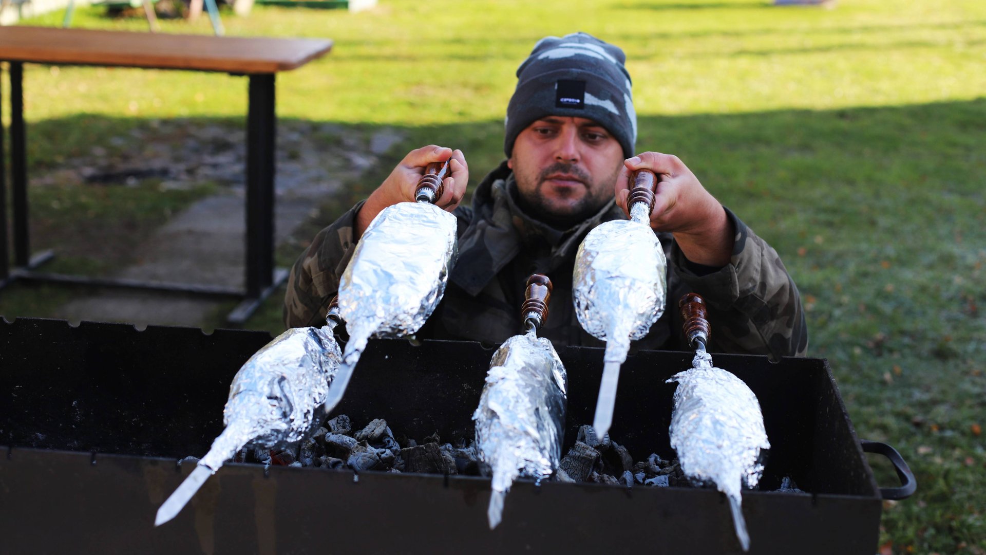 Скумбрия на мангале. Так Вы точно не готовили.