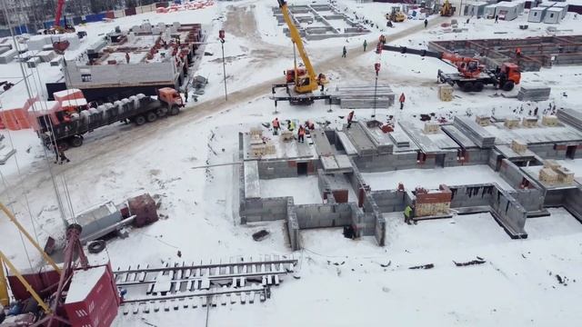 Ход строительства ЖК Белая Аллея (ноябрь 2021)