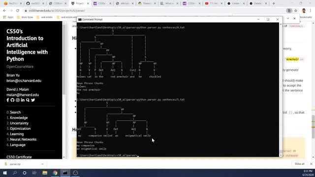 Sentence Parsing AI with Python's Natural Language Toolkit смотреть онлайн