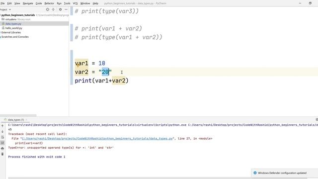 Variables in Python | Data types in Python | Python Series for Absolute Beginners in Urdu/Hindi смотреть онлайн