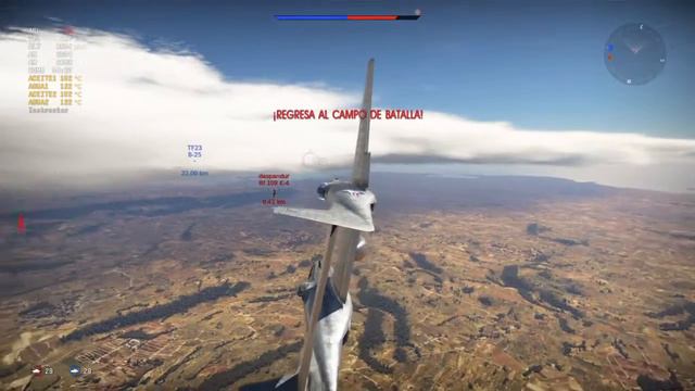 War Thunder - Realista - Dogfight F-82 vs BF-109 K-4 смотреть онлайн