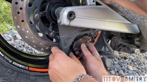 Замена задних тормозных колодок Yamaha FJR 1300  (Ferodo)