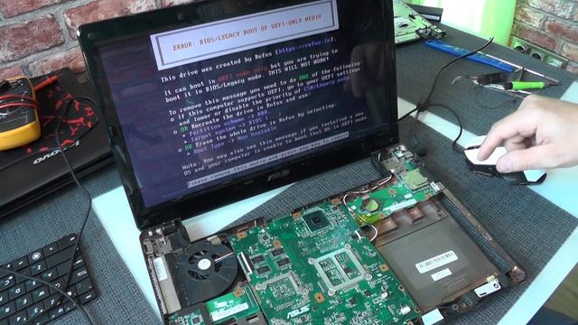 Ремонт ноутбука ASUS K52J по гарантии/полный затуп/Томас помогает)