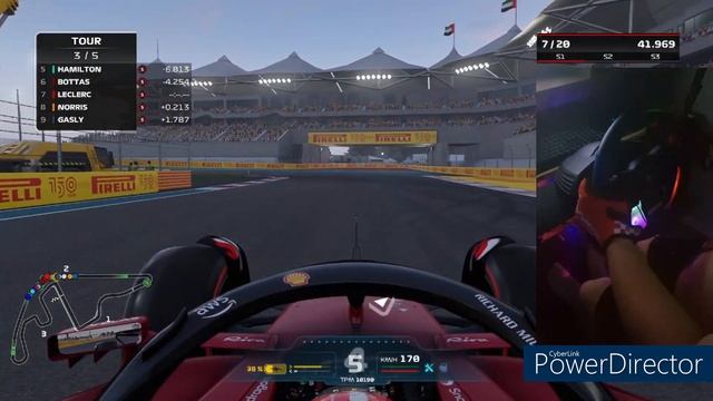 F1 22 - Course FERRARI sur circuit ABU DHABI !! Volant T150 ( Manuel ) !! смотреть онлайн