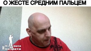 О ЖЕСТЕ СРЕДНИМ ПАЛЬЦЕМ