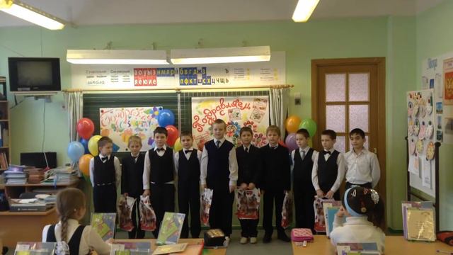 Поздравление мальчишек для девочек 7 марта 2014 смотреть онлайн