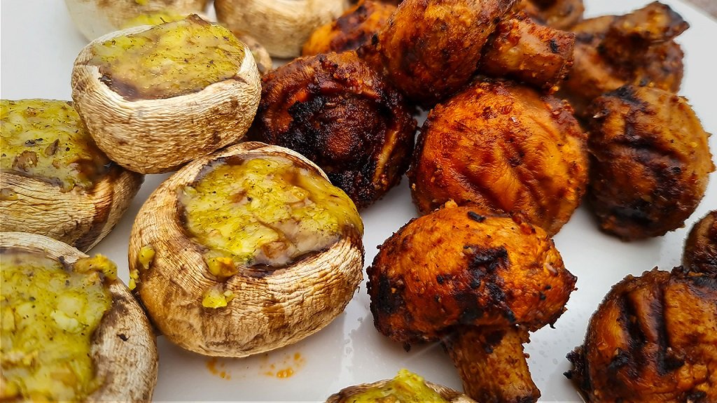 Шампиньоны на гриле. Сразу 2 простых рецепта! смотреть онлайн