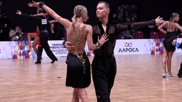 Rumba | Sevridov Matvey - Yakunina Inna | 1/8 Russian Championship Youth Latin 2020 смотреть онлайн