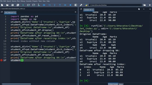 70. Reset Index in Pandas DataFrame with code || dropna(), reset_index(), RangeIndex(), rename() смотреть онлайн