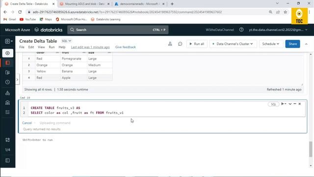 Databricks Module 3(#14):Creating Delta Table using different methods смотреть онлайн